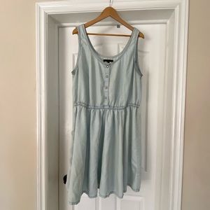 Cute Chambray Skater Dress
